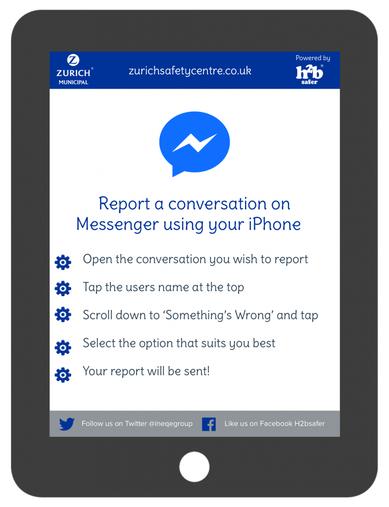 iOS ReportMessenger Our Safety Centre