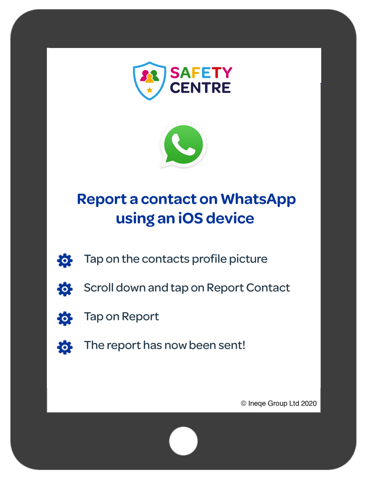 how to report a whatsapp message without opening it