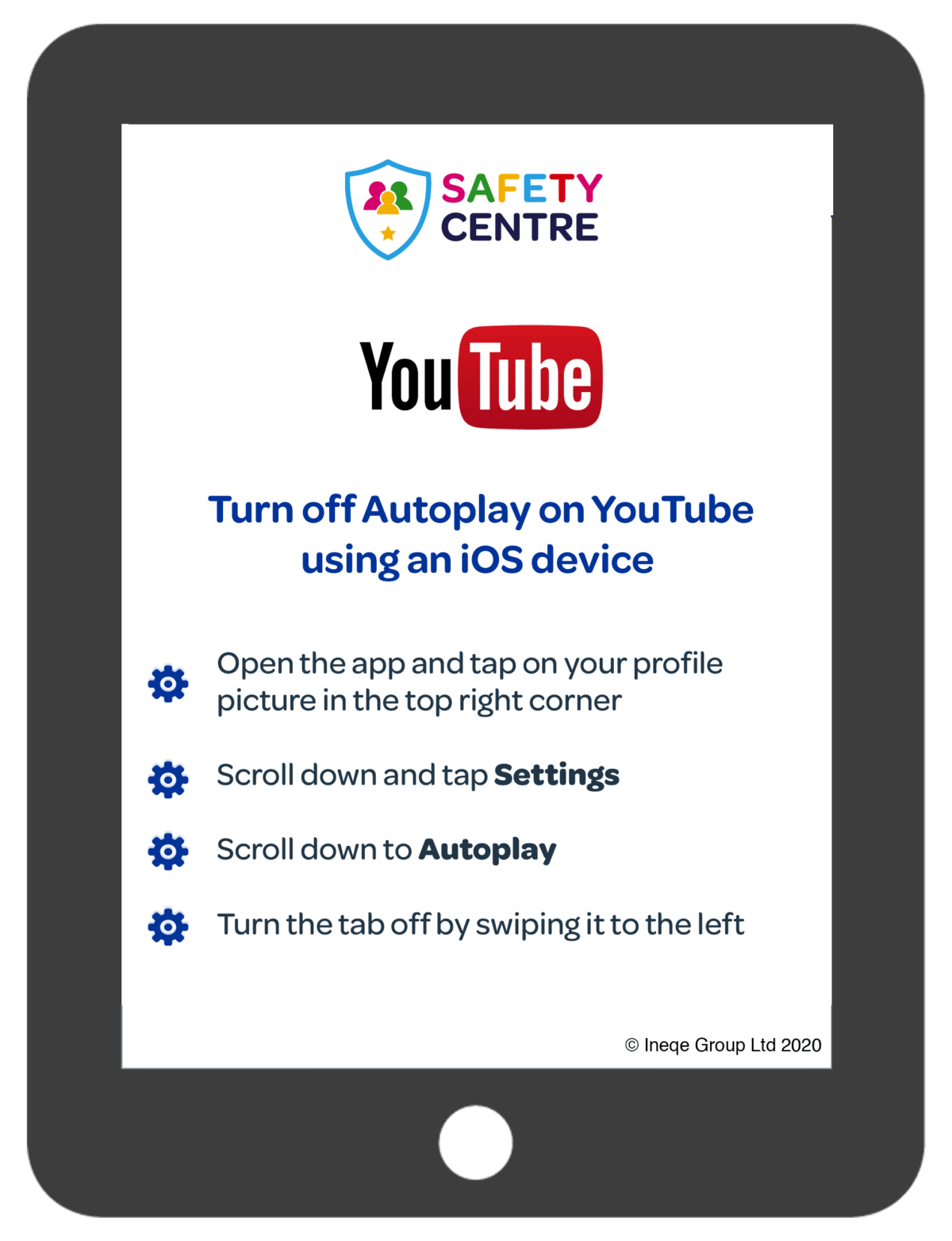 iOS: Safety Settings Youtube autoplay – Our Safety Centre