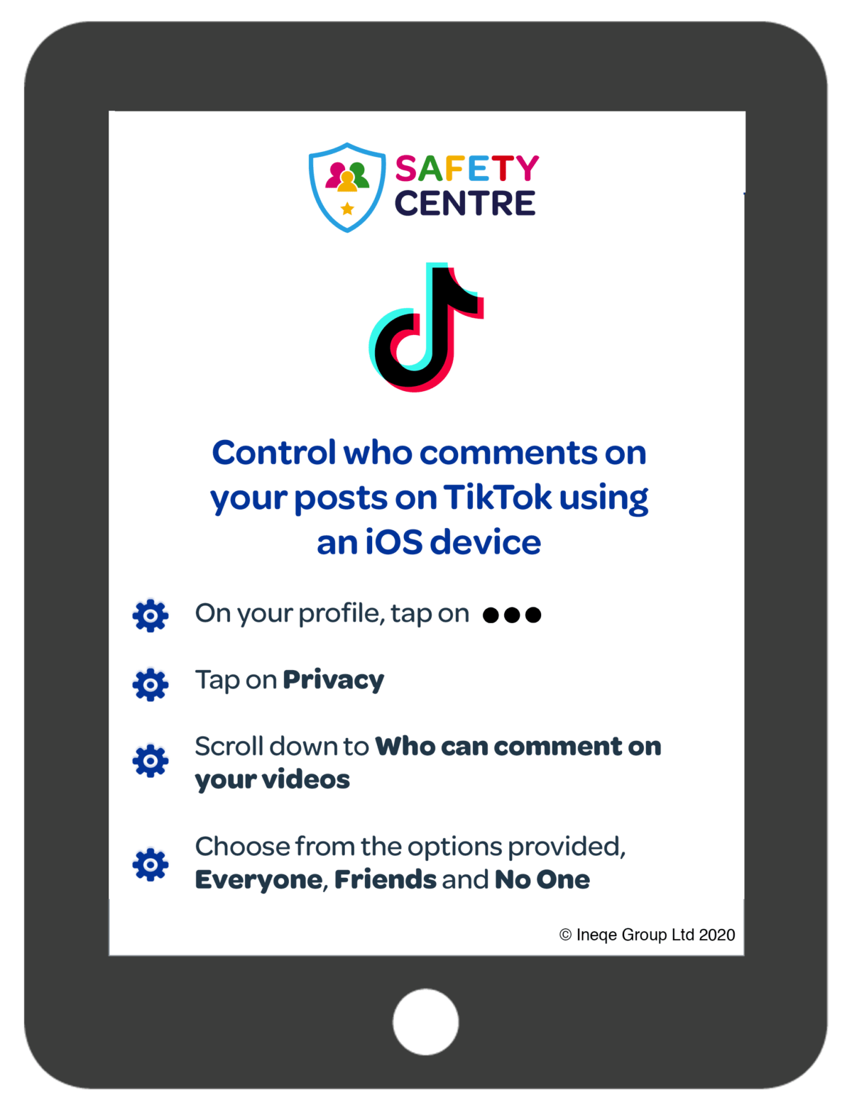 iOS: Safety Settings Custom Comments TikTok – Our Safety Centre